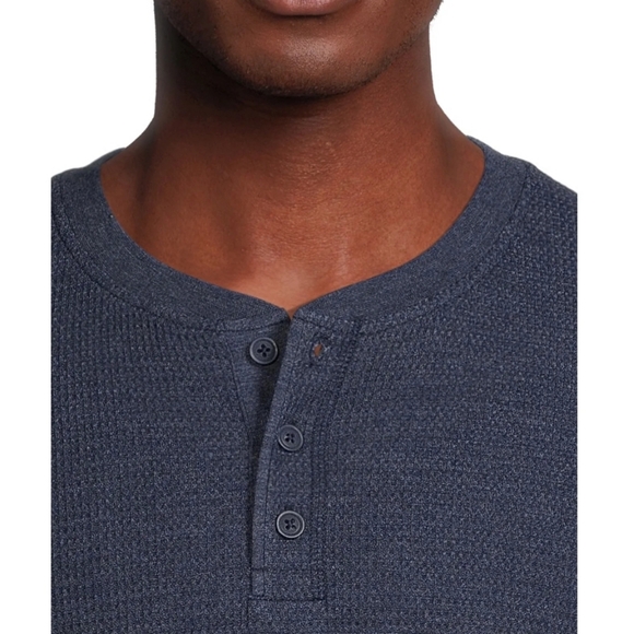 NEW! George Cream and Blue Long Sleeve Tees Casual Comfort sz XS/S NWT - Picture 10 of 11